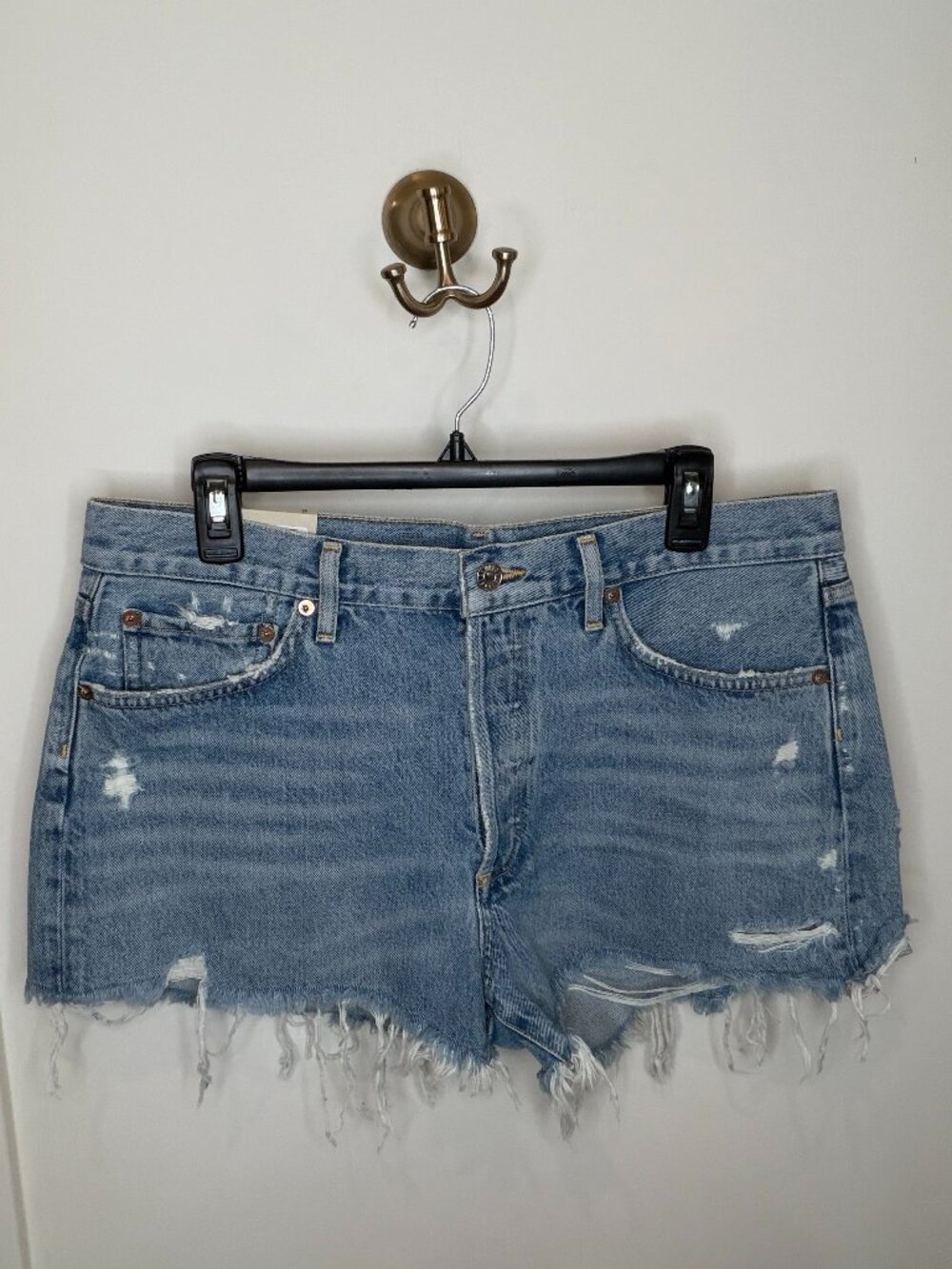 Brand New w/ Tags AGOLDE Women's Jean Shorts Light Wash - Size 30